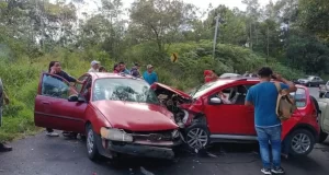 8 lesionados en accidente en carretera de Veracruz