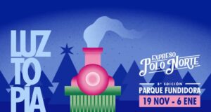 Luztopía 2025 arranca en Monterrey con temática “Expreso Polo Norte”: el festival de luces navideñas más grande de México