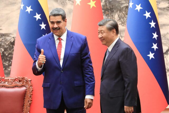 Venezuela's President Nicolas Maduro meets with China's President Xi Jinping, in Beijing