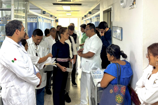 SHEINBAUM VISITA VICTIMAS DE DESCARRILAMIENTO