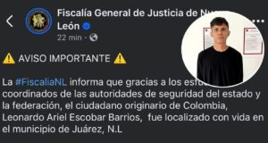 Localizan con vida en Juárez a profesor colombiano reportado como desaparecido