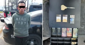 Detienen a joven tras robar una caja registradora en Monterrey