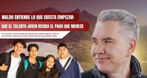 Waldo entiende lo que cuesta empezar: Que el talento joven reciba el pago que merece