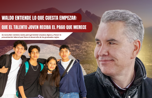 Waldo entiende lo que cuesta empezar: Que el talento joven reciba el pago que merece