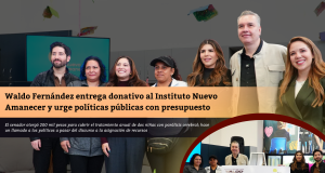 Waldo Fernández entrega donativo al Instituto Nuevo Amanecer y urge políticas públicas con presupuesto