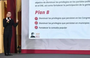 Sheinbaum lanza “Plan B” electoral tras rechazo en el Congreso