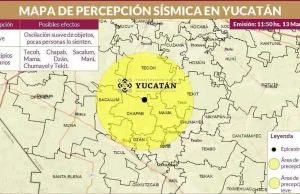 Nuevo sismo de magnitud 3.7 sorprende a habitantes de Ticul, Yucatán