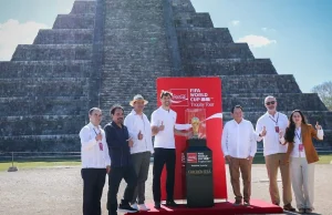 Yucatán recibe el Trofeo de la Copa del Mundo y se declara listo para el turismo global