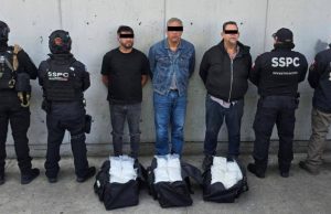 Caen tres operadores del Cártel de Sinaloa con cargamento de droga en CDMX
