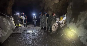 Avanzan trabajos de estabilización en mina Santa Fe para rescatar a mineros