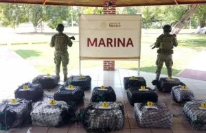 Incautan más de 265 kilos de cocaína en operativo naval en Michoacán