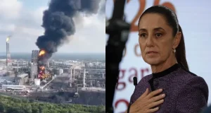 Controlan incendio en el área de coque de la Refinería Olmeca