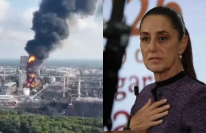 Controlan incendio en el área de coque de la Refinería Olmeca