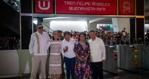 Claudia Sheinbaum inaugura la ampliación del Tren Suburbano al AIFA