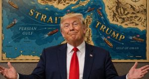 Trump renombra simbólicamente el Estrecho de Ormuz como “Estrecho de Trump”