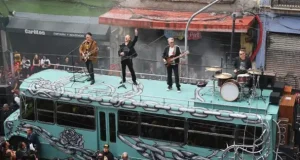 U2 paraliza el Centro Histórico de la CDMX con la filmación de su nuevo video