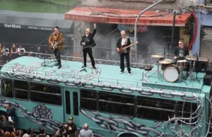 U2 paraliza el Centro Histórico de la CDMX con la filmación de su nuevo video
