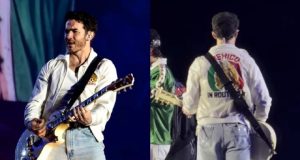 Rinden los Jonas Brothers homenaje a México con playeras de la Selección y máscaras de lucha libre