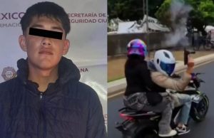 Capturan en CDMX a motociclista que disparó un arma automática en Paseo de la Reforma