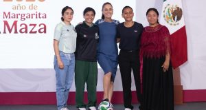 “El fútbol también lo pueden jugar mujeres”: Sheinbaum pide a equipos promover inclusión en canteras