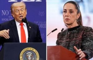 Trump parodia a Sheinbaum en mitin y lanza comentarios sobre su apariencia