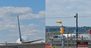 Avión de United Airlines impacta camión durante aterrizaje en el aeropuerto de Newark