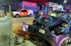 Choque por exceso de velocidad en San Nicolás deja tres heridos