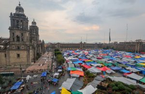 CNTE reorganiza su plantón en el Centro Histórico y anuncia movilizaciones