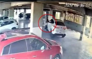 Video revela que conductor atropelló intencionalmente a su pareja en Santa Catarina