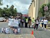 Madres buscadoras de NL arman cascarita en Monterrey para visibilizar desapariciones