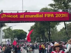 CNTE marcha hacia el Estadio Azteca y genera caos vial en la inauguración del Mundial