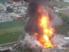 Explosión de cuatro autotanques de gas LP en Tepeaca deja tres heridos