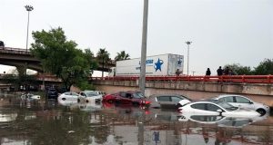Lluvias en la zona sur del área metropolitana provocan inundaciones y cortes viales