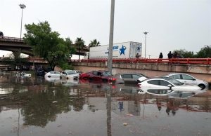 Lluvias en la zona sur del área metropolitana provocan inundaciones y cortes viales