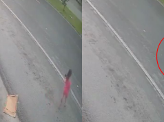 Joven rescata a niña que caminó hacia la Carretera Nacional en Santiago