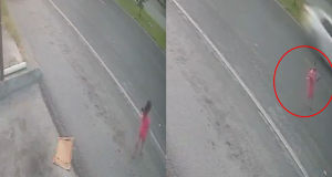 Joven rescata a niña que caminó hacia la Carretera Nacional en Santiago