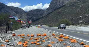 Congreso de NL exige investigar daño ecológico por pintura naranja en La Huasteca