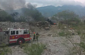 Incendio en predio de Santa Catarina
