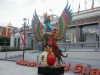 Vientos y lluvias derriban alebrije mundialista en Guadalupe