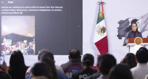 Sheinbaum condena publicación de Salinas Pliego contra migrantes mexicanos