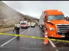 Incendio tras choque carambola paraliza la Carretera 57 en Coahuila