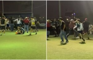 Golpiza tras partido de futbol se viraliza en Monterrey